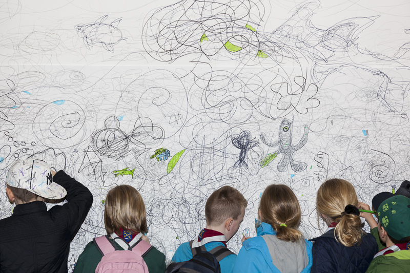 Half-term activities at BALTIC Centre for Contemporary Arts, Gateshead.